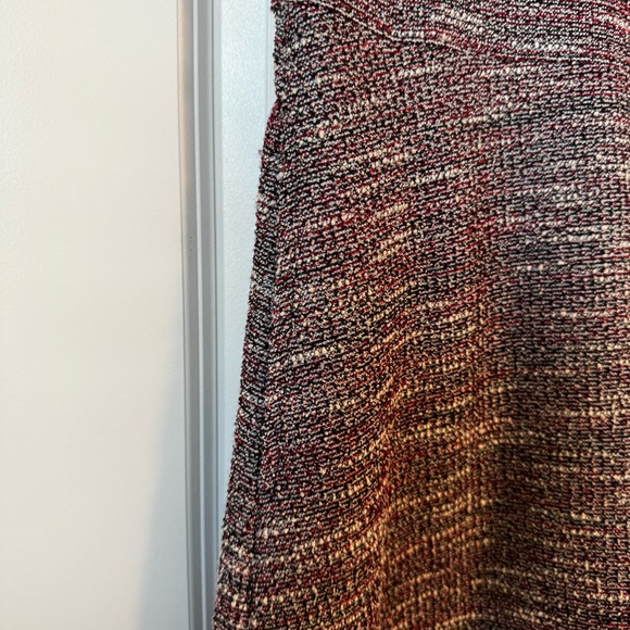 LOFT NWT Boucle/Tweed A-Line Dress with Bell Sleeve and Button Detail - Picture 5 of 9